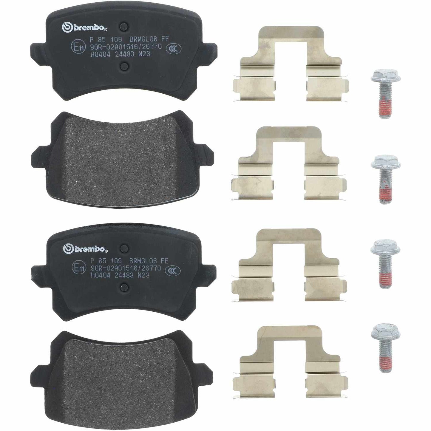 Brembo OE Brembo 2015 Volkswagen Tiguan/CC/Passat/ Audi Q3 QuattroRear Low-Met Brake Pad P85109
