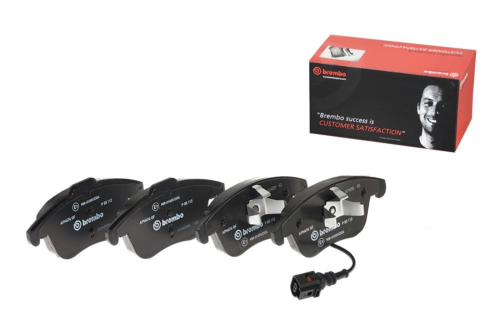 Brembo OE Brembo 17-18 Volkswagen Passat/Tiguan/ Audi Q3/Q3 Quattro Front Low-Met Brake Pad P85112