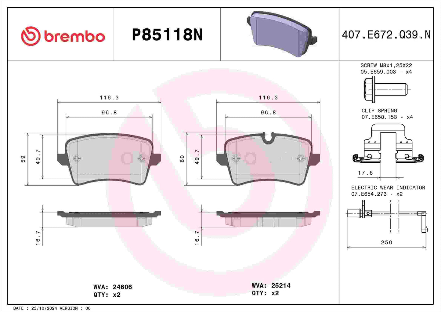 Brembo Disc Brake Pad