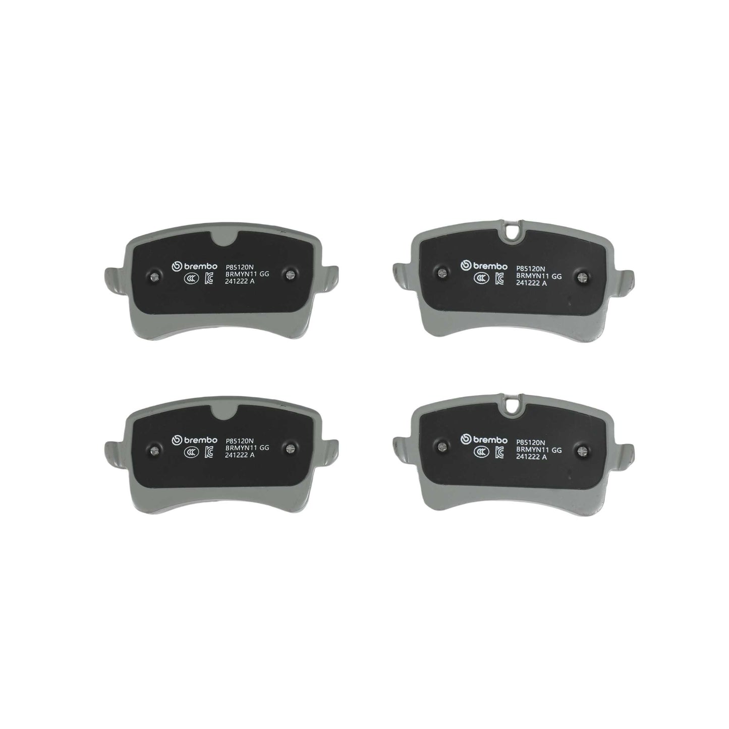 Brembo OE Brembo 13-14 Audi A8 Quattro Rear Premium NAO Ceramic OE Equivalent Pad P85120N