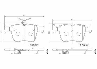 Brembo Disc Brake Pad Set P85124N