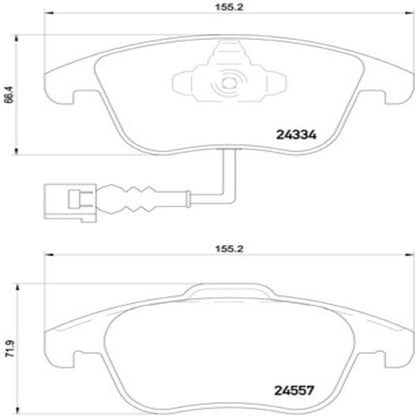 Brembo Disc Brake Pad Set P85130