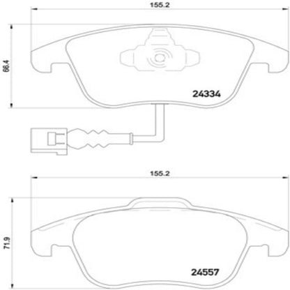 Brembo Disc Brake Pad Set P85130