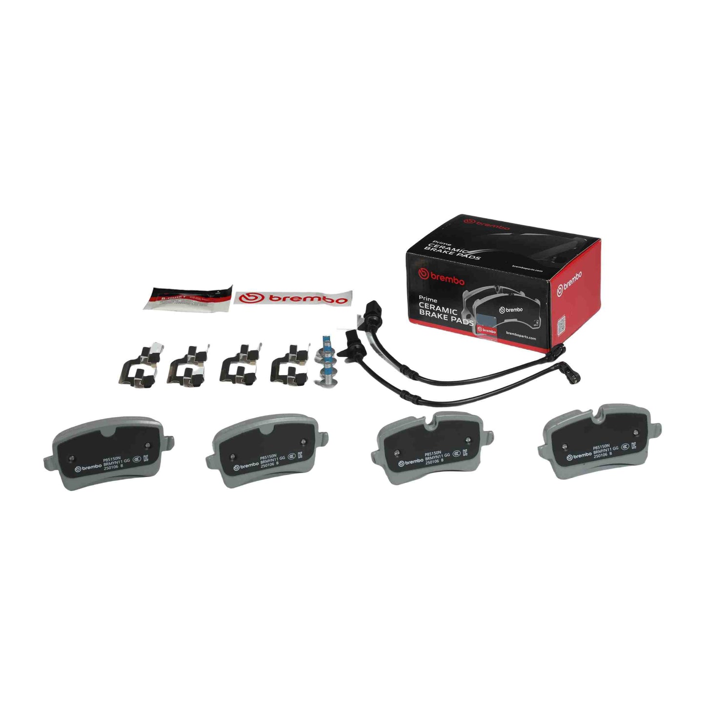 Brembo OE Brembo 14-15 Audi A6/12-15 A6 Quattro/A7 Quattro Rear Premium NAO Ceramic OE Equivalent Pad P85150N