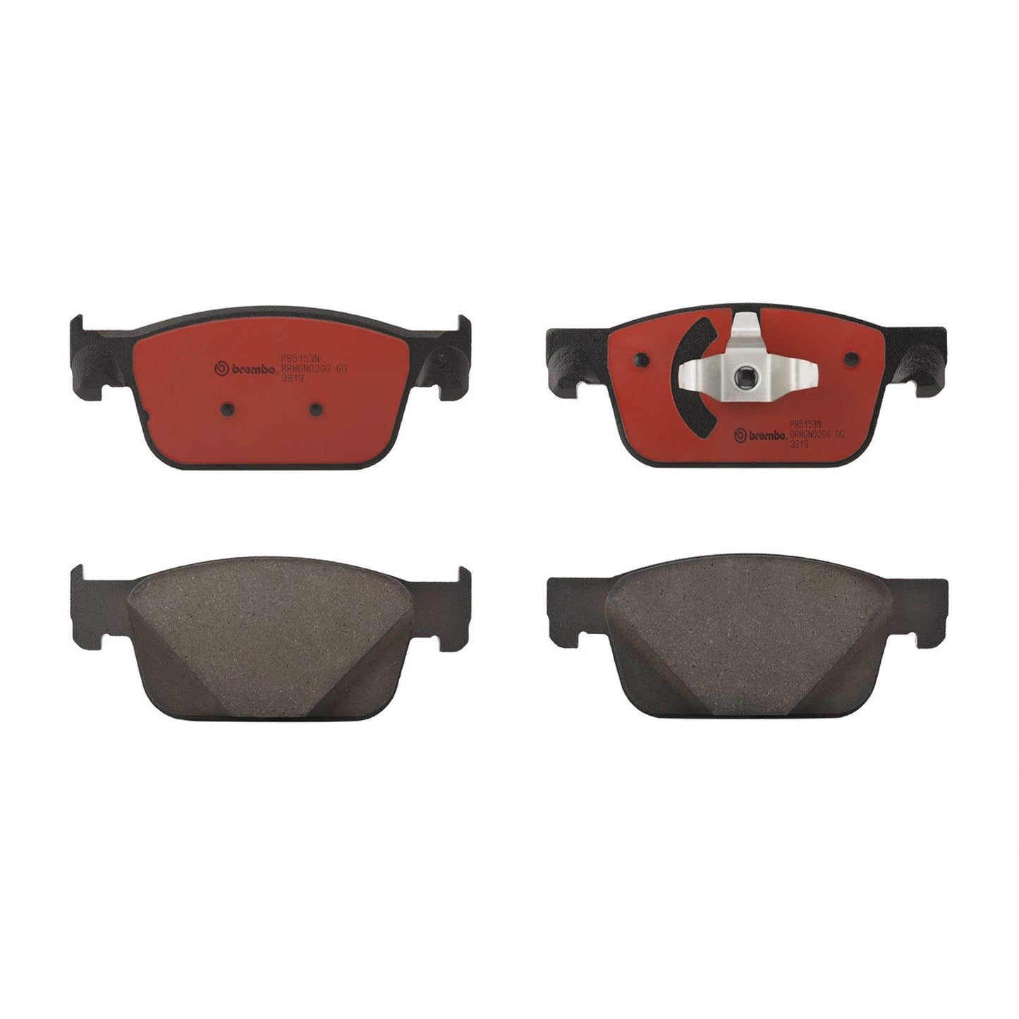 Brembo OE Brembo 17-20 Audi A4 Front Premium NAO Ceramic OE Equivalent Pad P85153N