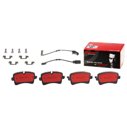 Brembo OE Brembo 15-18 Audi A8 Quattro Rear Premium NAO Ceramic OE Equivalent Pad P85157N