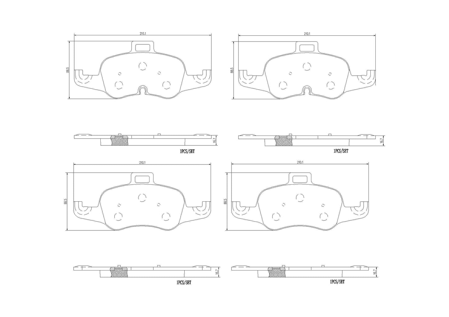 Brembo Disc Brake Pad Set P85160N