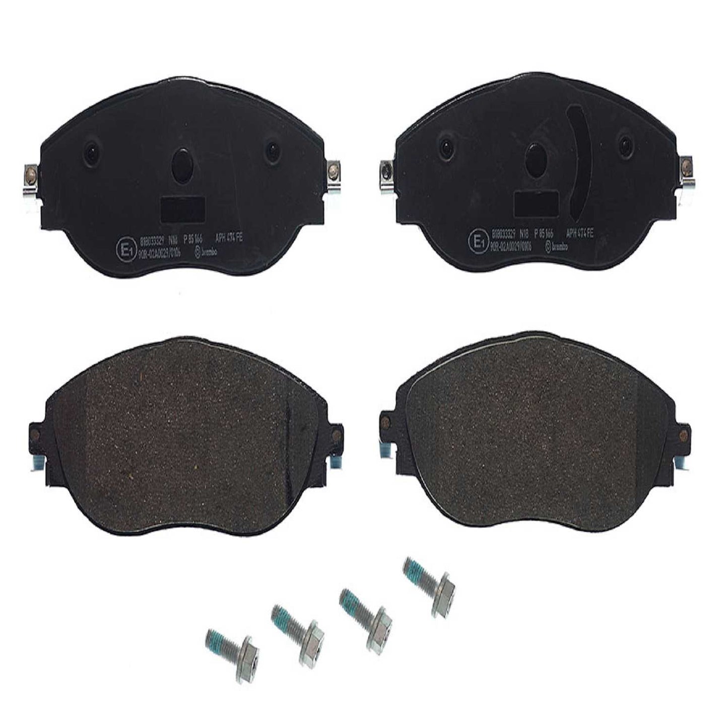 Brembo OE Brembo 18-20 Volkswagen Tiguan Front Premium Low-Met OE Equivalent Pad P85166