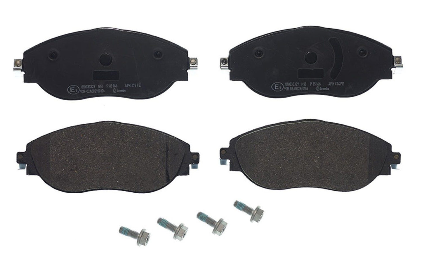 Brembo OE Brembo 18-20 Volkswagen Tiguan Front Premium Low-Met OE Equivalent Pad P85166