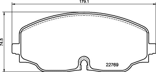 Brembo OE Brembo 18-21 Volkswagen Atlas/20-21 Atlas Cross Sport Front Premium Low-Met OE Equivalent Pad P85176