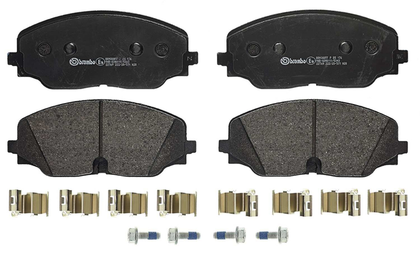 Brembo OE Brembo 18-21 Volkswagen Atlas/20-21 Atlas Cross Sport Front Premium Low-Met OE Equivalent Pad P85176