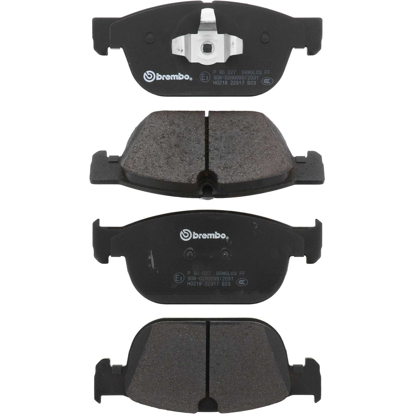 Brembo OE Brembo 18-21 Volvo XC60/Volvo XC90/XC40/S60/S90/V60 Cross Country Front Low-Met Brake Pad P86027