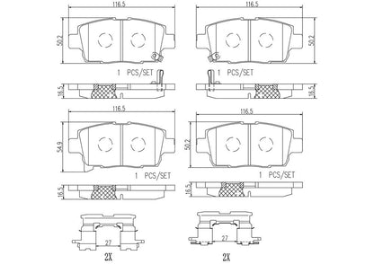 Brembo Disc Brake Pad Set P99004N