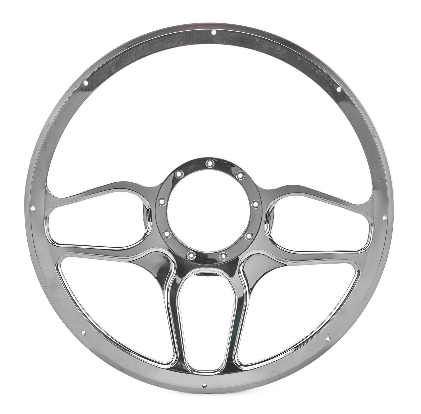 BILLET SPECIALTIES Steering Wheel 1/2 Wrap 15.5in Win Lite Polished Steering and Components Steering Wheels and Components main image