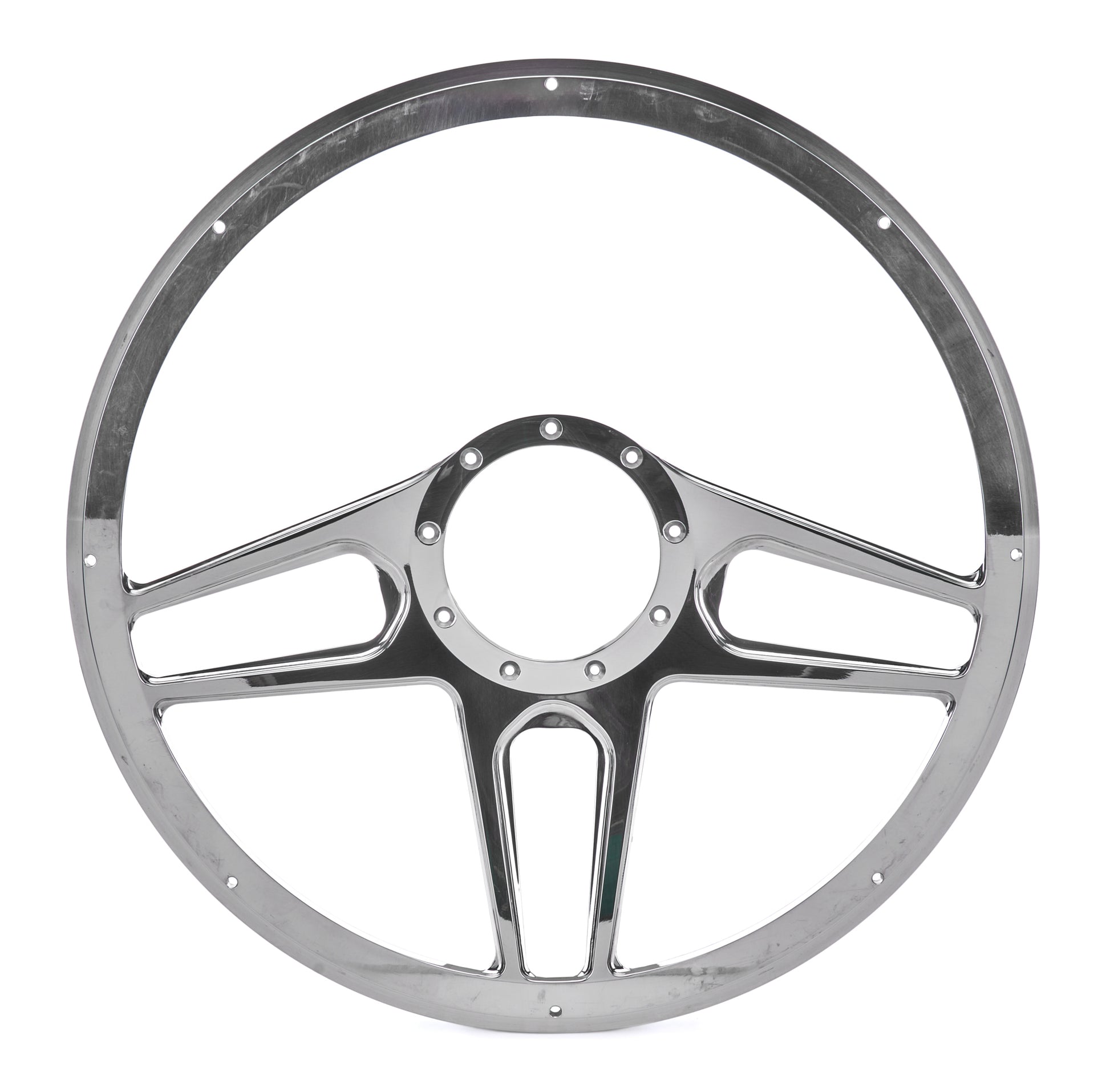 BILLET SPECIALTIES Steering Wheel 1/2 Wrap 15.5in Tec 5 Black Steering and Components Steering Wheels and Components main image