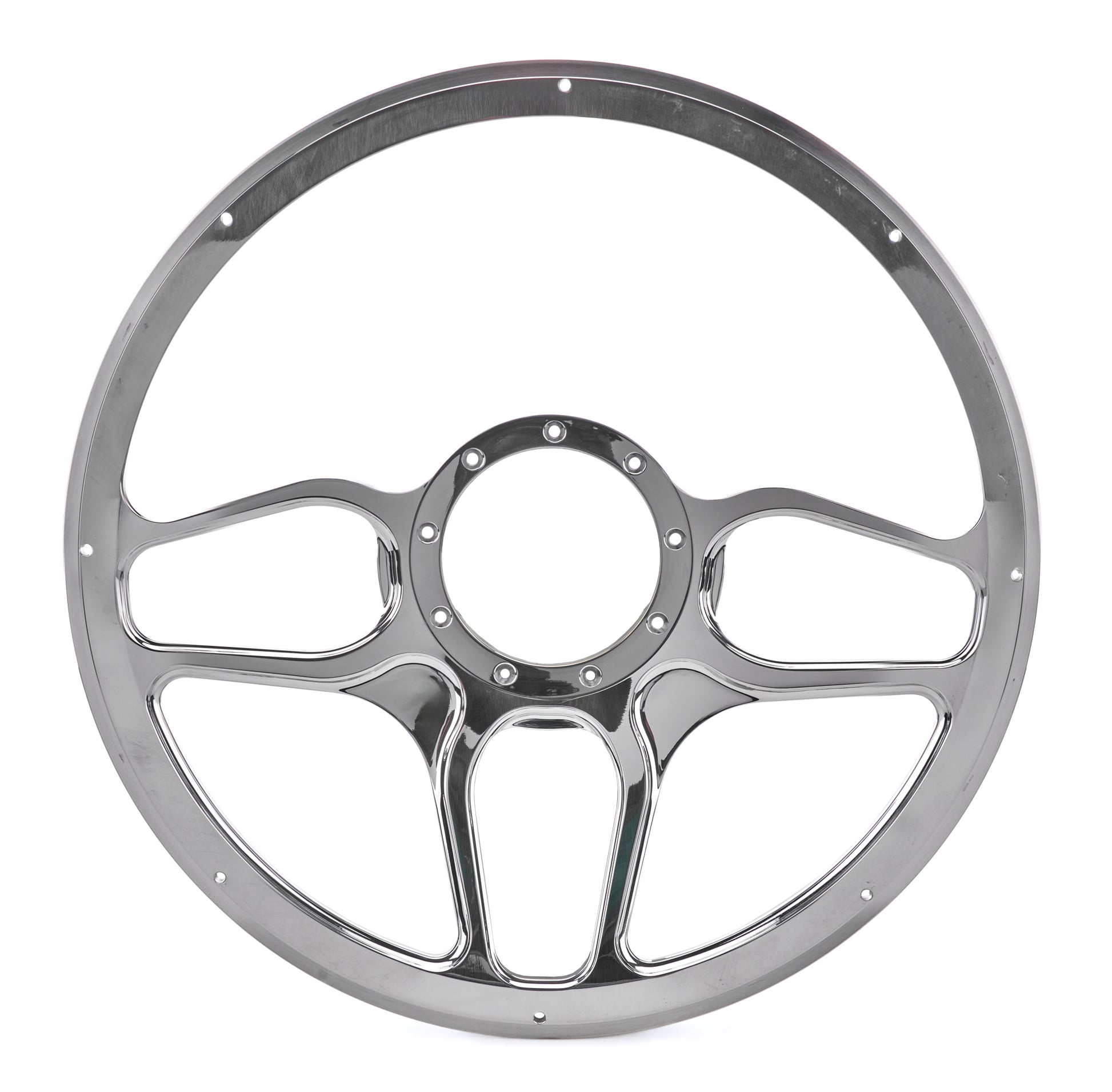 BILLET SPECIALTIES Steering Wheel 1/2 Wrap 15.5in Win Lite Black Steering and Components Steering Wheels and Components main image