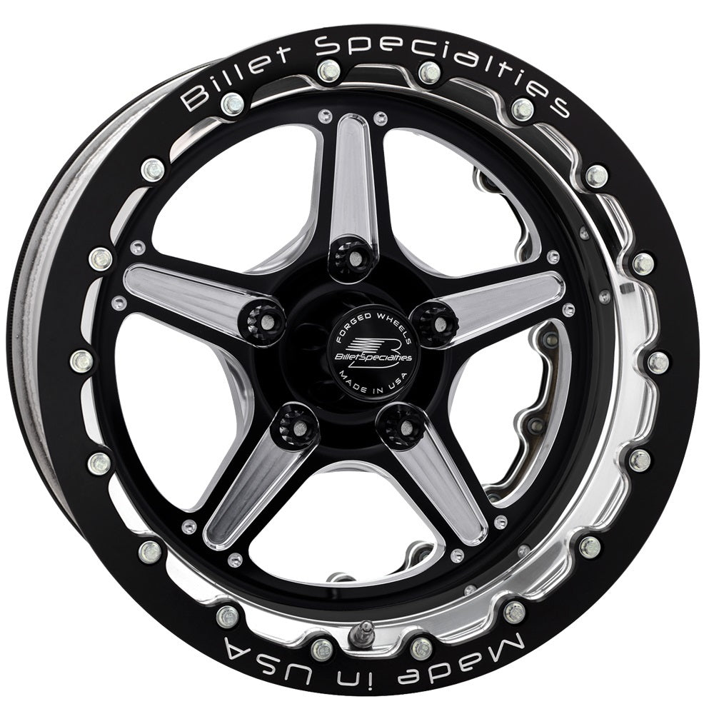 Billet Specialties Street Lite Wheel 15x12 Black 4.5in BS Wheels Wheels main image