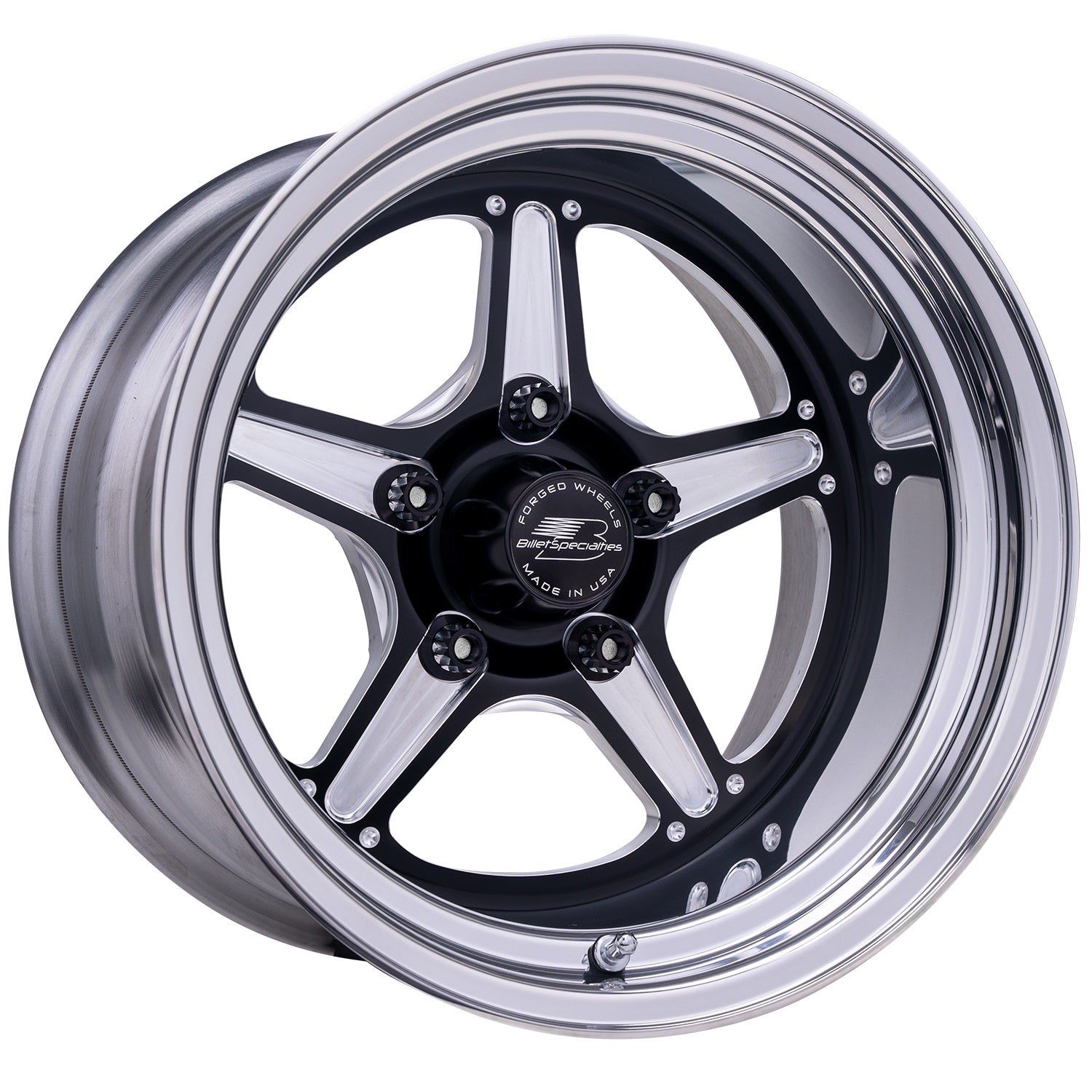 Billet Specialties Street Lite Black Wheel 15X10 3.5IN BS Wheels Wheels main image