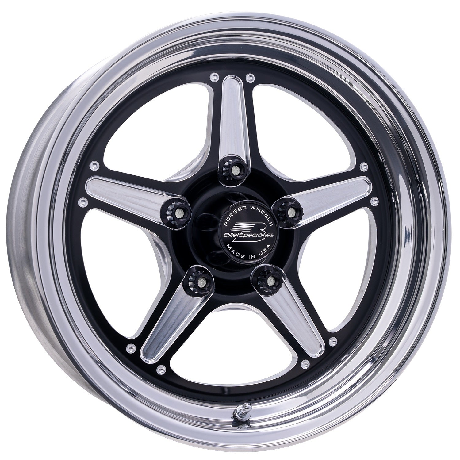 Billet Specialties Street Lite Black Wheel 15X3.5 1.75IN BS Wheels Wheels main image