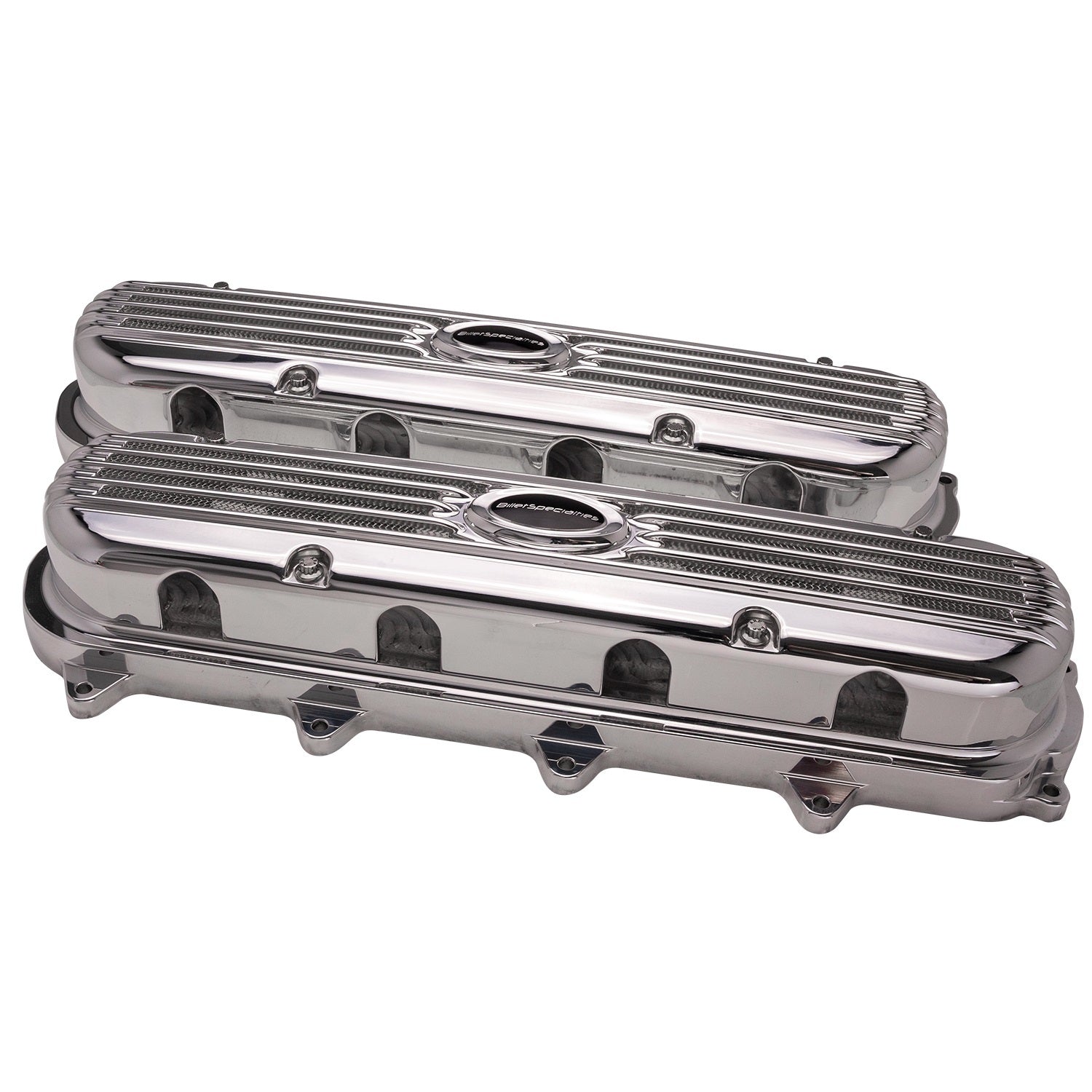 BILLET SPECIALTIES Valve Covers Gen V LT Ribbed Polished Engines and Components Engine Covers, Pans and Dress-Up Components main image