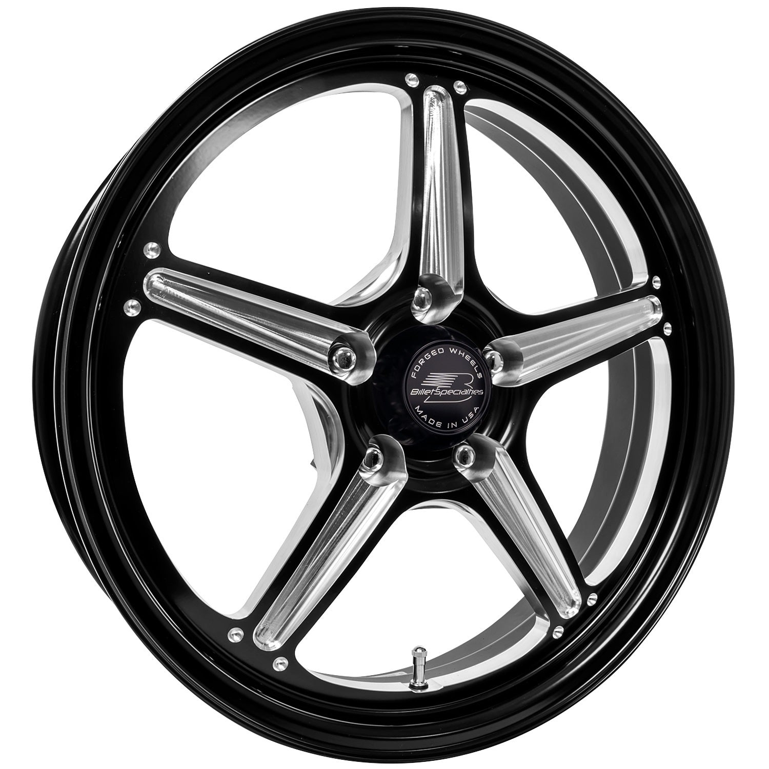 Billet Specialties Street Lite Black Wheel 17X4.5 5x4.75 BC 2IN BS Wheels Wheels main image