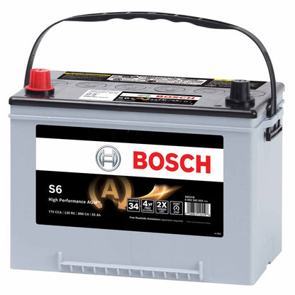 Bosch High Performance AGM Starter Battery for Start/Stop systems S6521B
