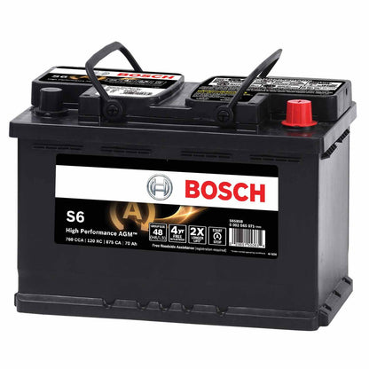 Bosch High Performance AGM Starter Battery for Start/Stop systems S6585B