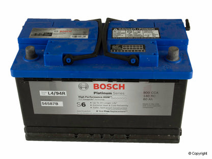 Bosch High Performance AGM Starter Battery for Start/Stop systems S6587B