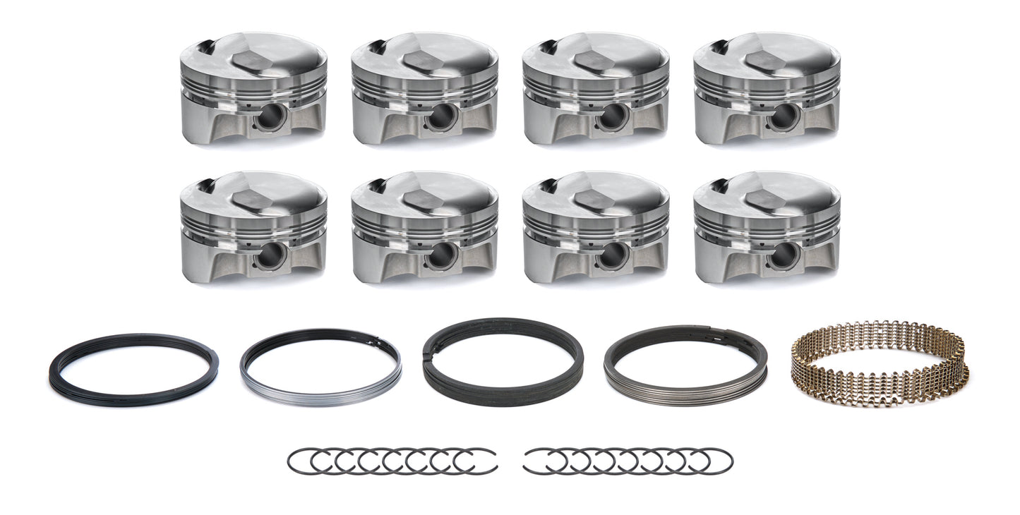 BULLET PISTONS BBC Dome Piston Set w/Rings 4.280 Bore Engines and Components Pistons and Piston Rings main image