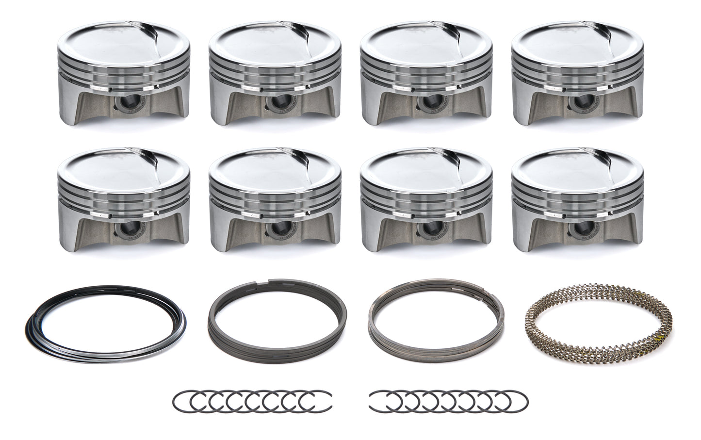 BULLET PISTONS GM LS Dished Piston Set w/Rings 4.030 Bore Engines and Components Pistons and Piston Rings main image