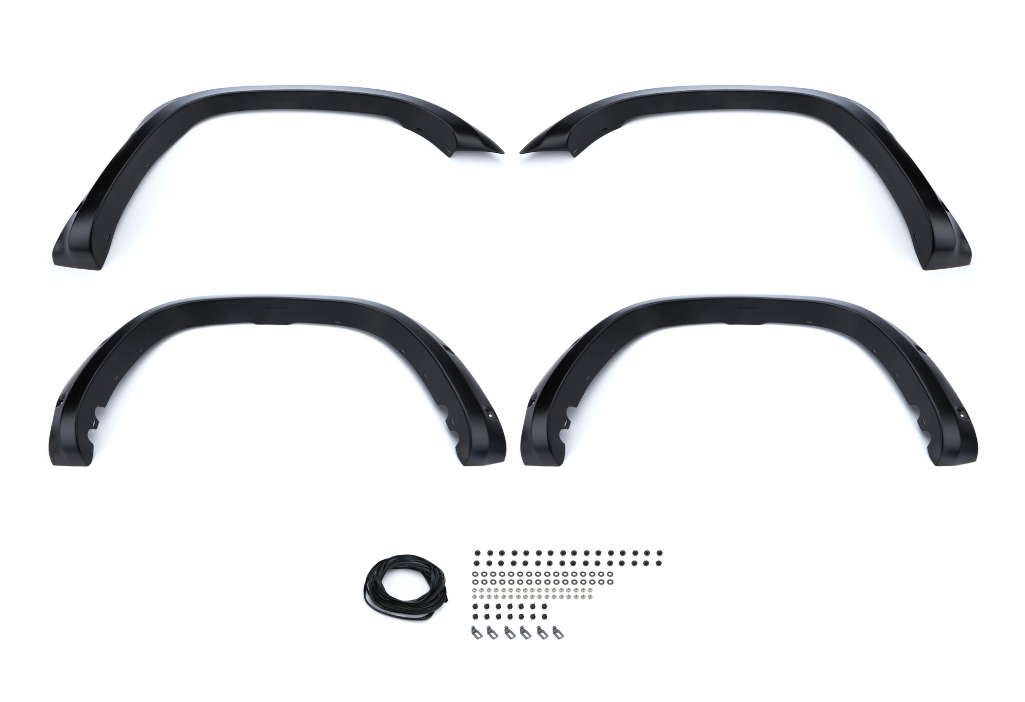 Bushwacker 14-21 Toyota Tundra Forge Style Pocket/Rivet Flares 4pc - Black 38607-08