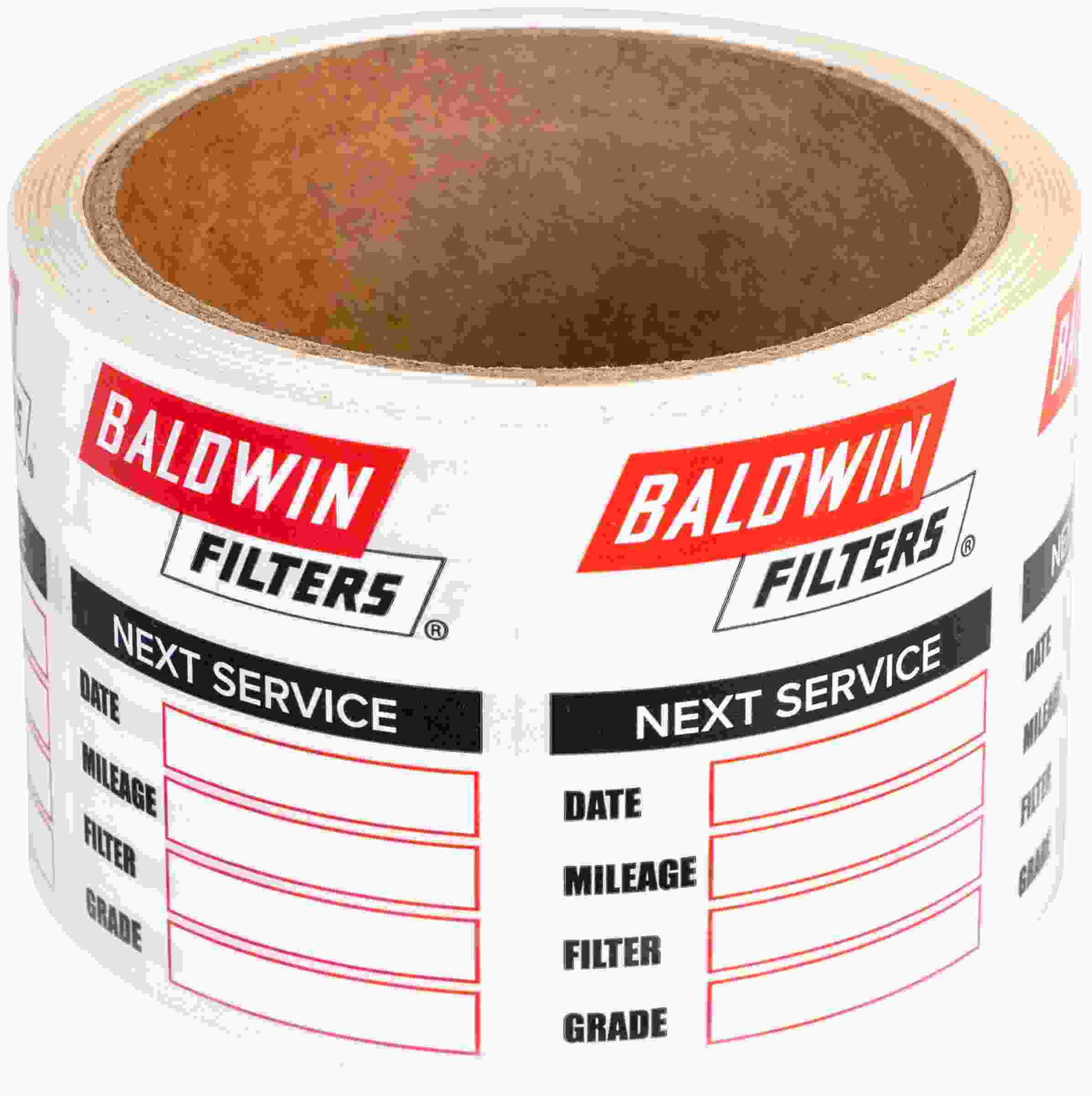 Baldwin Service Reminder Information Label PKG50