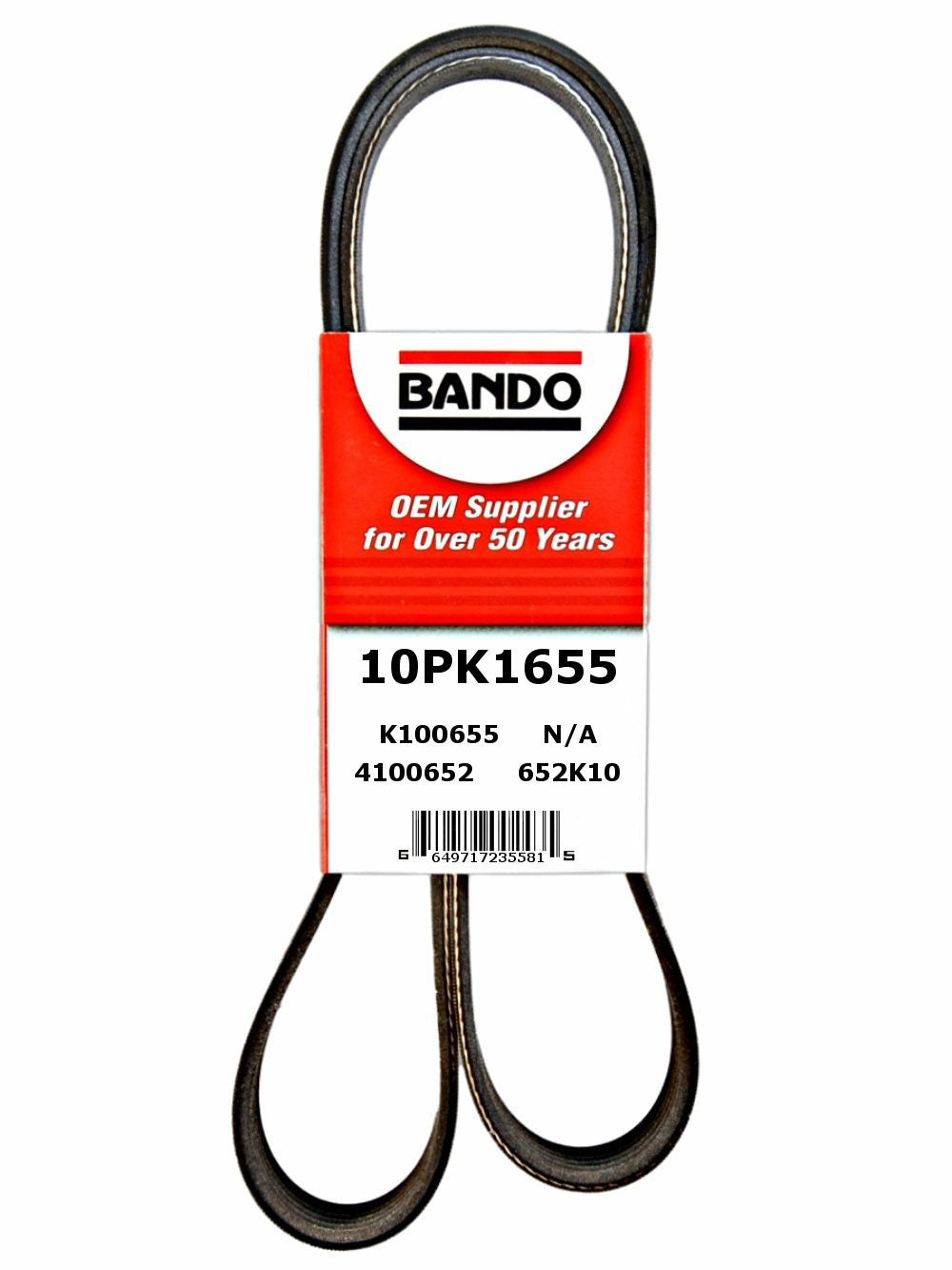 Bando Accessory Drive Belt 10PK1655