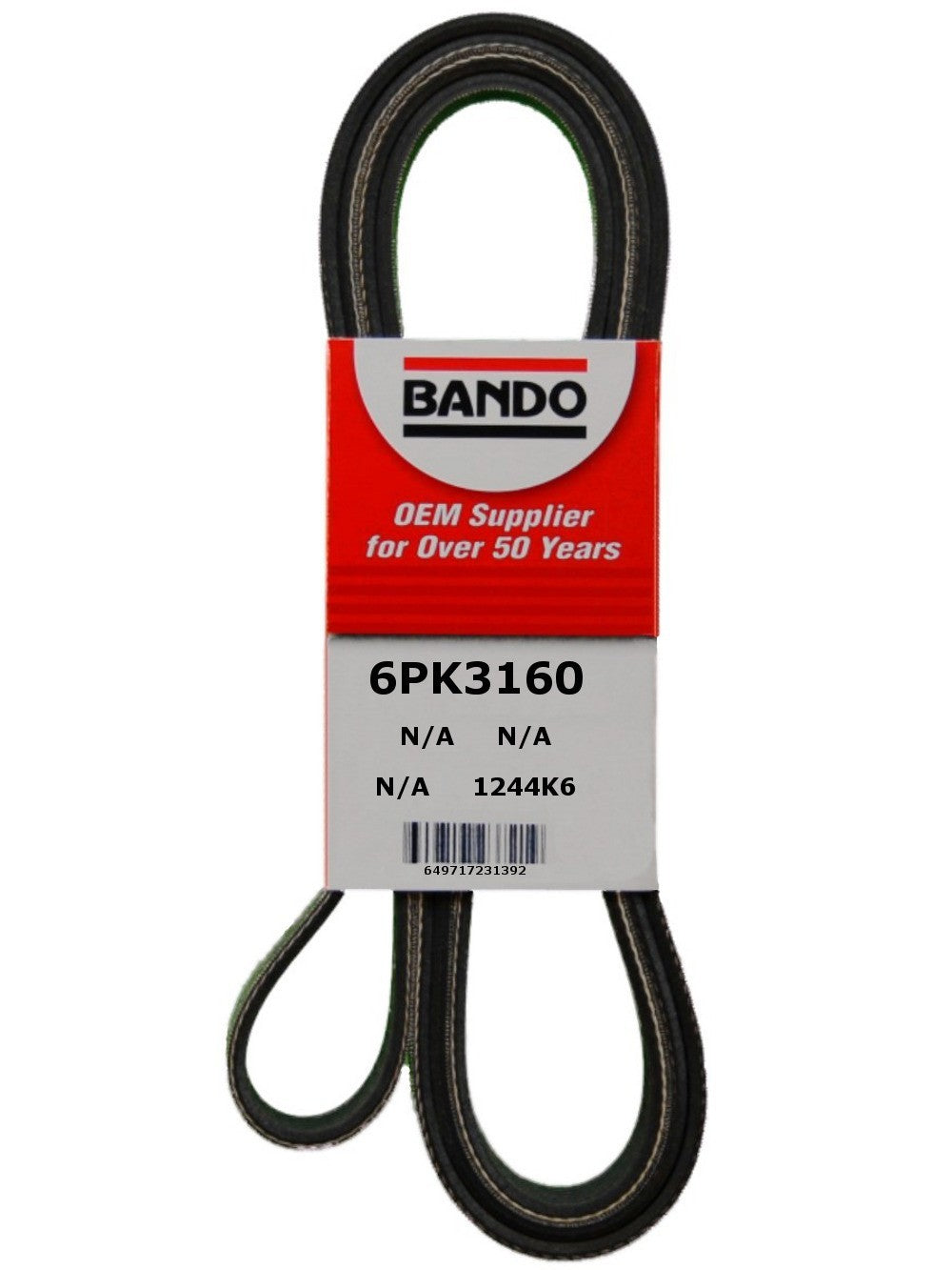 Bando Accessory Drive Belt 6PK3160