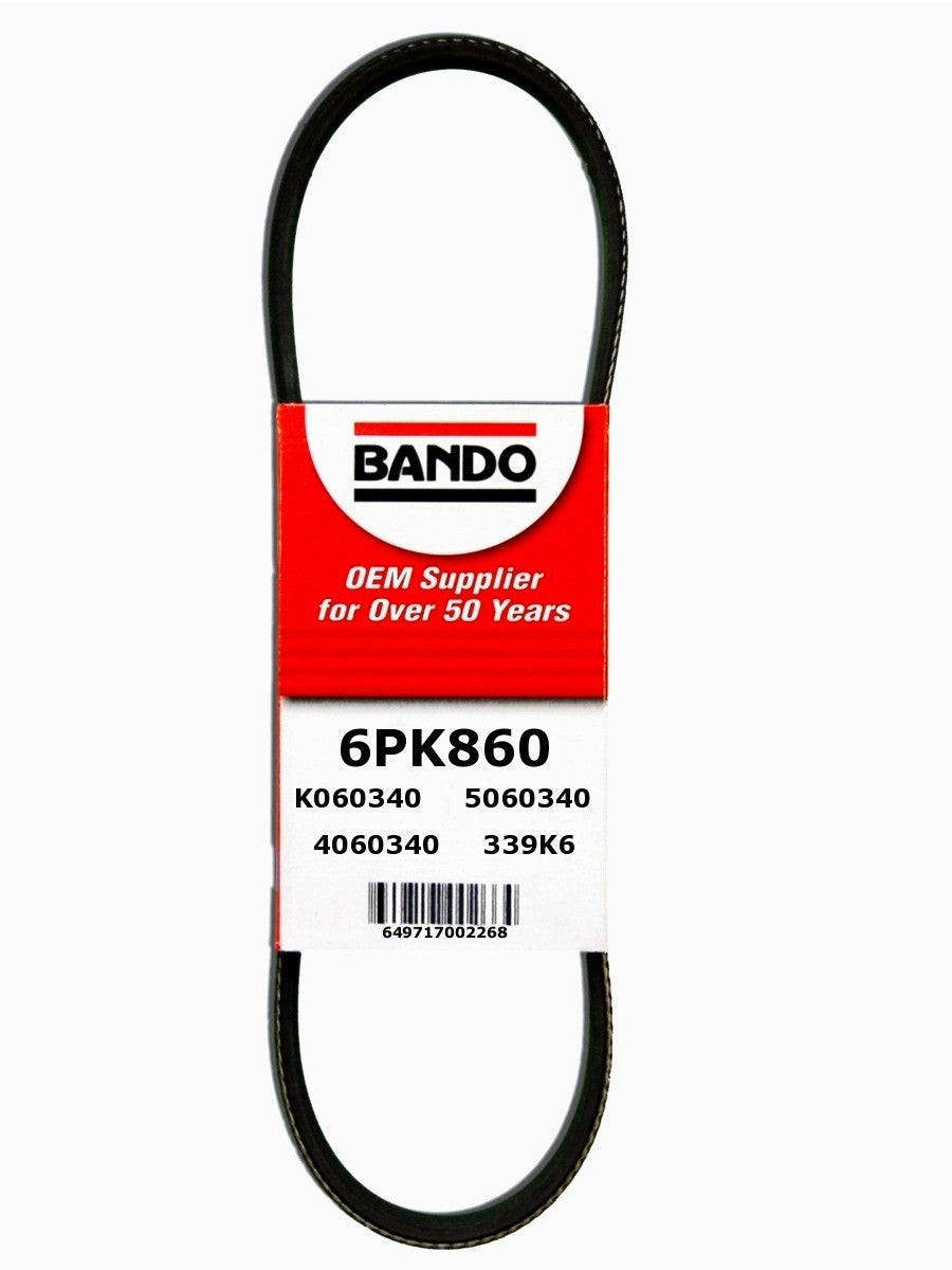Bando Accessory Drive Belt 6PK860
