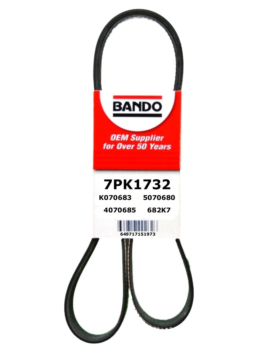 Bando Rib Ace Precision Engineered V-Ribbed Belt 7PK1732