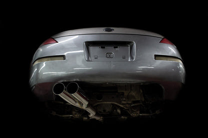 ISR Performance EP (Straight Pipes) Dual Tip Exhaust 4in - Nissan 350Z IS-EPDUAL-350BO