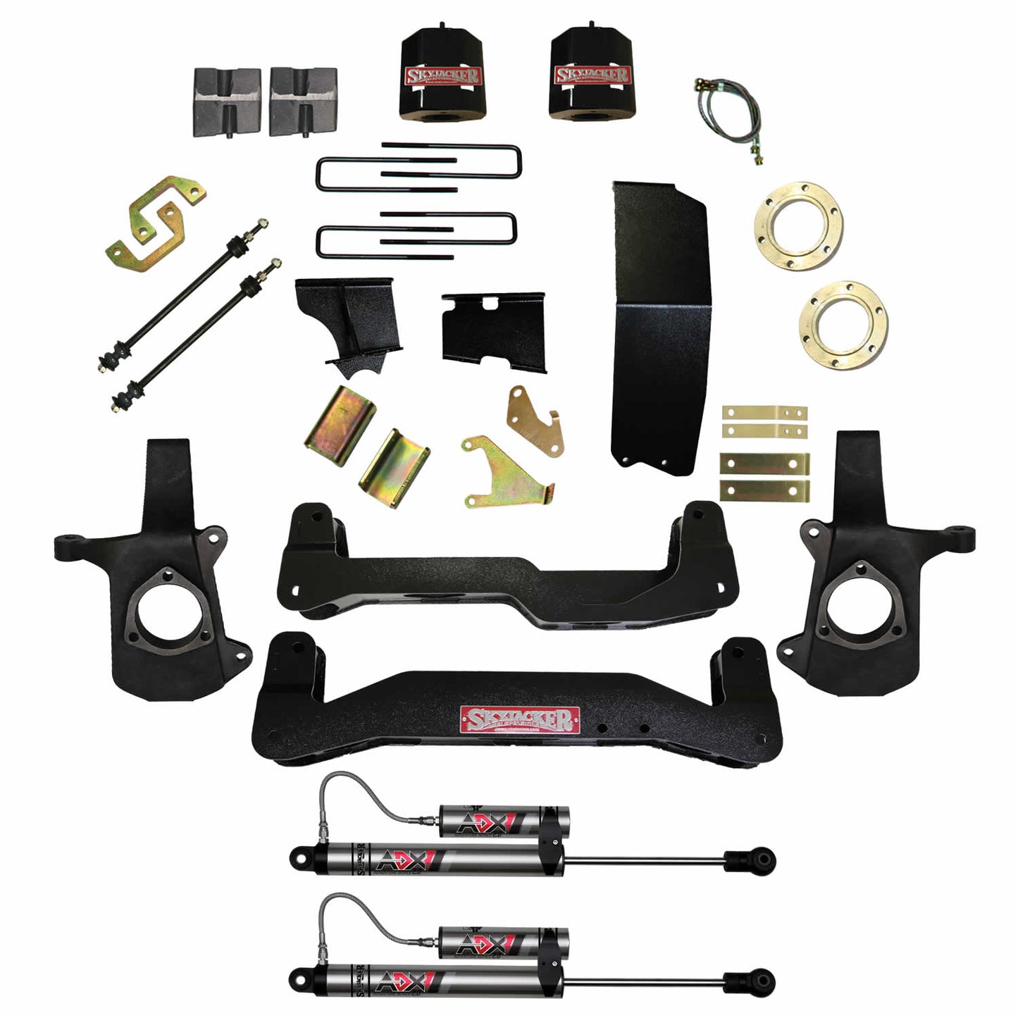 Skyjacker 14-18 GMC Silverado 1500 6-7in Suspension Lift Kit W/ ADX 2.0 Remote Reservoir Shocks. C14660PK-X