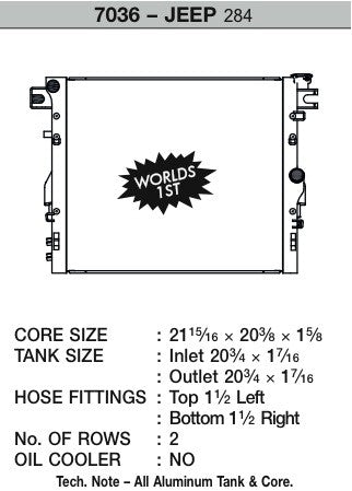 CSF 07-12 Jeep Wrangler (JK) Heavy Duty (Automatic & Manual) *Discontinued