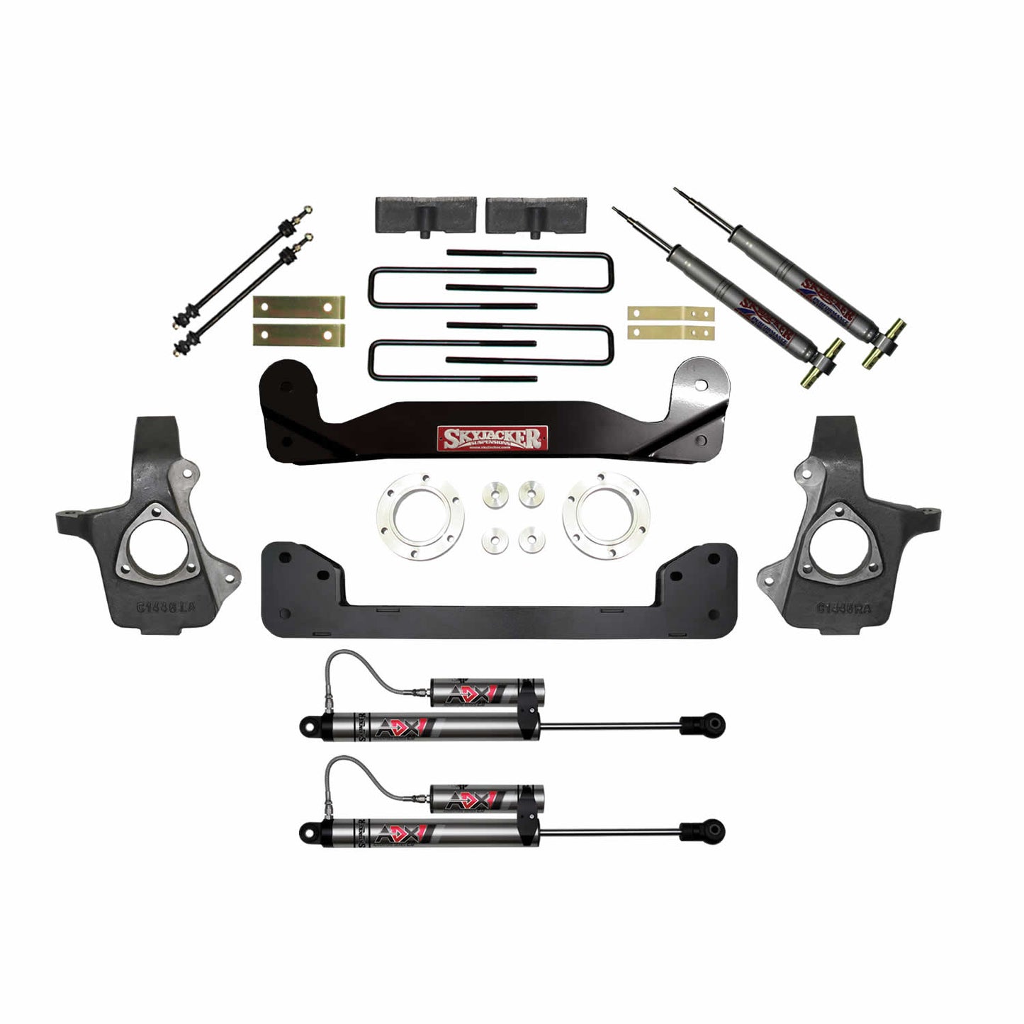 Skyjacker 07-13 GMC Silverado 1500 4in Suspension Lift Kit W/ ADX 2.0 Remote Reservoir Shocks
 C7361PK-X