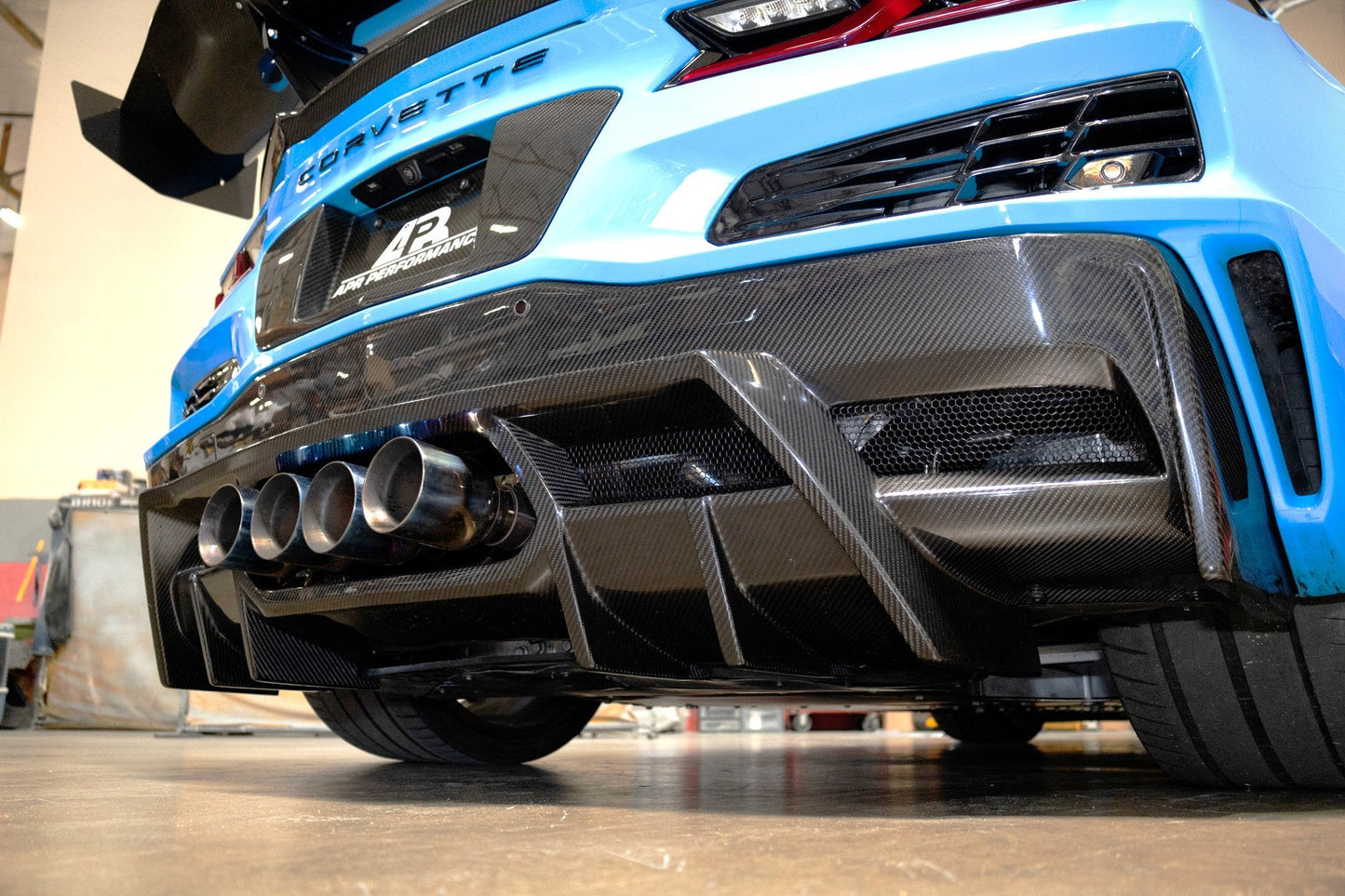 APR Chevrolet Corvette C8 Z06, ERAY, ZR1 Carbon Fiber Rear Diffuser