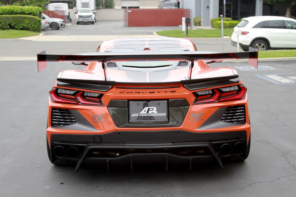 APR Chevrolet Corvette C8 Carbon Fiber License Plate Backing