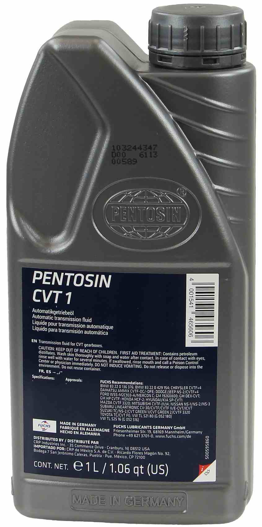 Pentosin Automatic Transmission Fluid 1120107