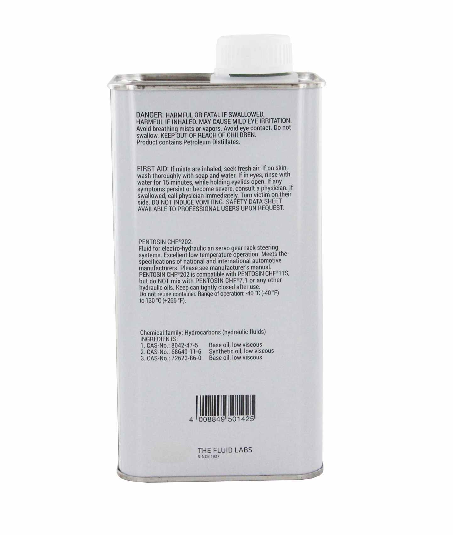 Pentosin Convertible Top Hydraulic Pump Fluid 8403107