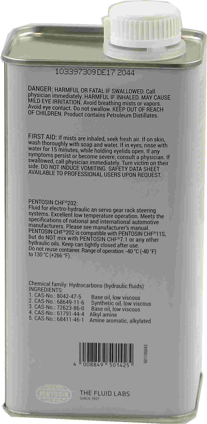 Pentosin Convertible Top Hydraulic Pump Fluid 8403107