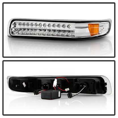 SPYDER Xtune Chevy Silverado 99-02 LED Amber Bumper Lights Chrome CBL-CS99-LED-E 5014573