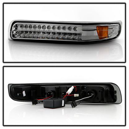 SPYDER Xtune Chevy Silverado 99-02 LED Amber Bumper Lights Smoke CBL-CS99-LED-SM 5014580