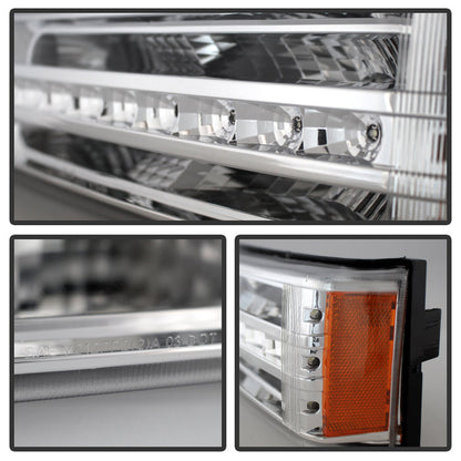 SPYDER Xtune Chevy Silverado 03-06 / Avalanche 02-06 LED Bumper Lights Chrome CBL-JH-CS03-LED-C 9027499