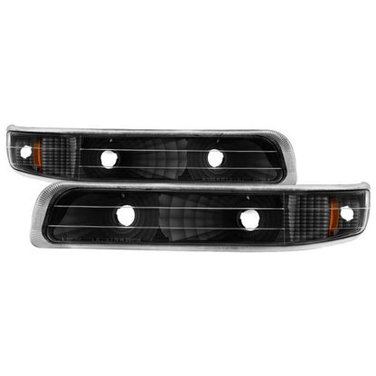 SPYDER Xtune Chevy Silverado 99-02 Amber Reflector Bumper Lights Black CBL-JH-CS99-AM-BK 5064271
