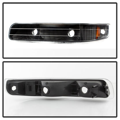SPYDER Xtune Chevy Silverado 99-02 Amber Reflector Bumper Lights Black CBL-JH-CS99-AM-BK 5064271